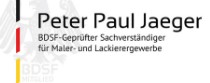 Logo Peter P. Jaeger Sachverständiger und Gutachter im Malerhandwerk